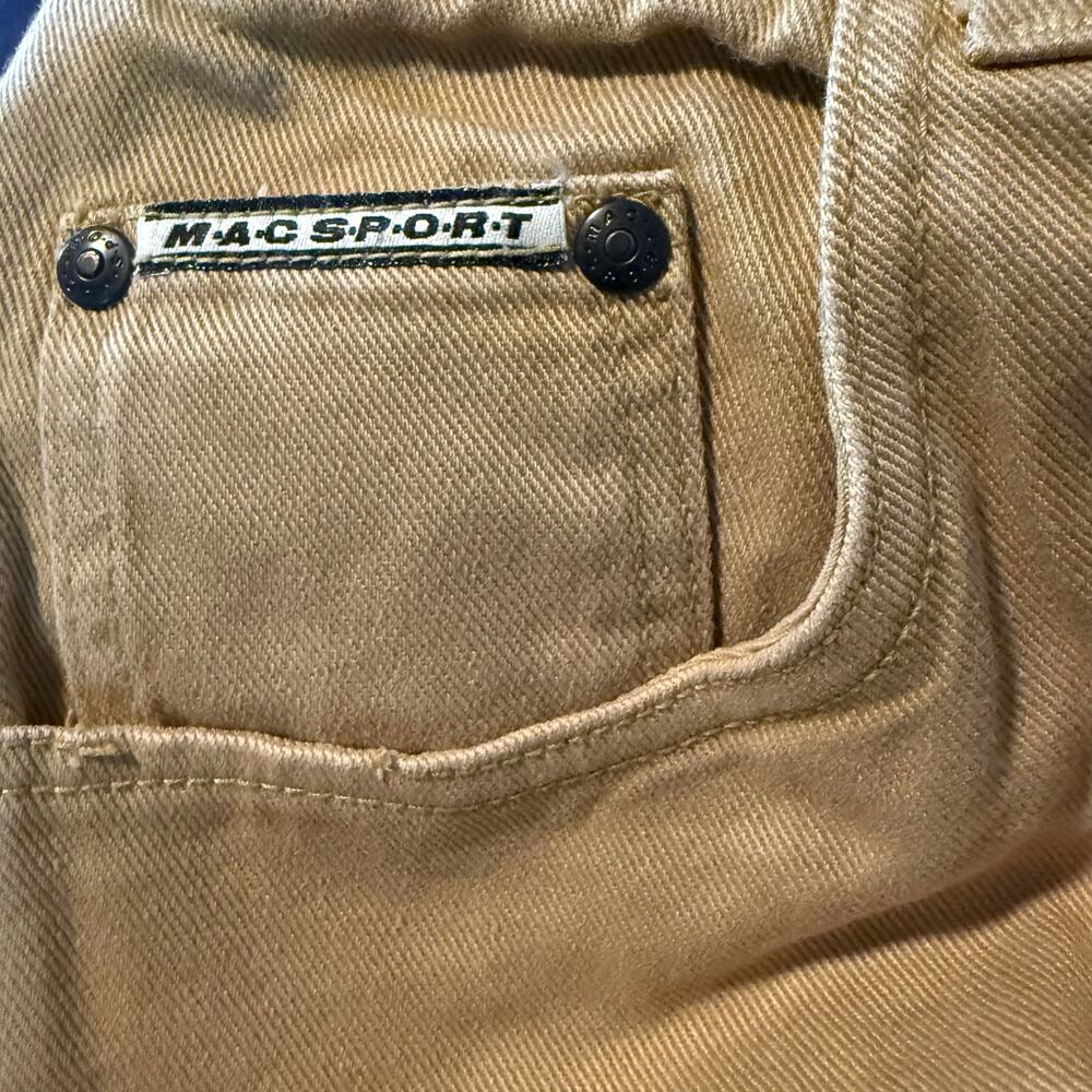 MAC Sport Khaki Straight Leg Pants, Tan Cotton Twill Casual, Men's Size 32 - Picture 6 of 7